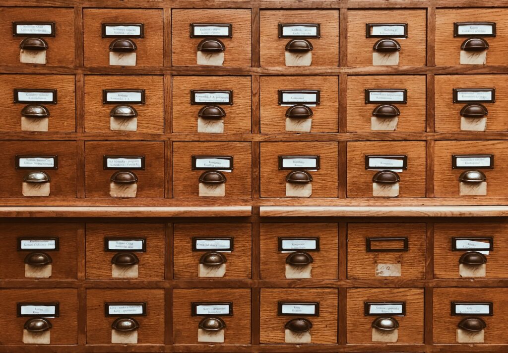 brown wooden drawer